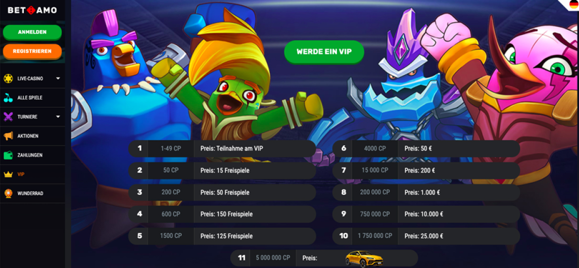 Das Treueprogramm im Woo Casino